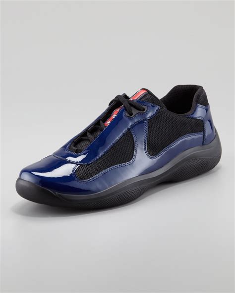 dark blue prada sneakers